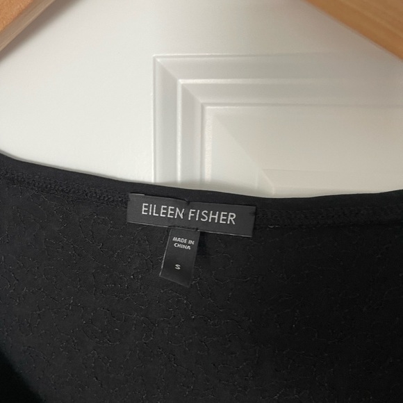 Eileen Fisher | Black Sequined Silk Sleeveless Tank Tunic Small Luxury Going Out - Picture 3 of 7